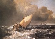 J.M.W. Turner Dutch Boats in a Gale Germany oil painting artist